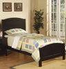 Wooden Twin Size Bed With Headboard And Footboard, Black
