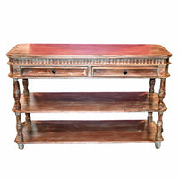 Wooden Console Table, Brown