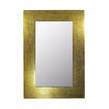 Mosaic Rectangular Mirror, Gold