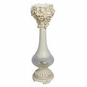 Polyresin Candle Holder, Off White