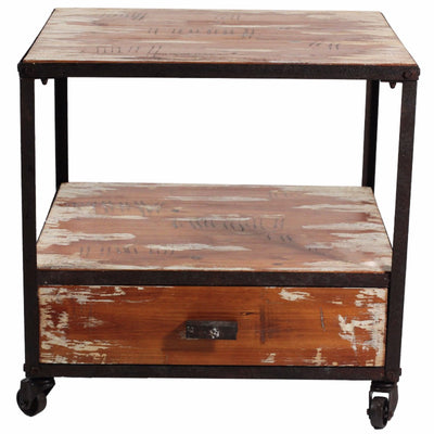 Wooden Side Table, Brown