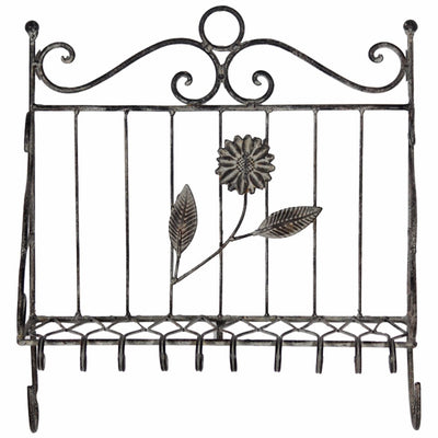 Old-Style Metal Wall Decor, Black