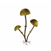 Sophisticated Metallic Mushroom Decor, Yellow