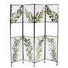 Astonishing Metal Screen With Leaves, Multicolor