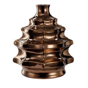 Elegantly Charmed Ceramic Vase, Bronze