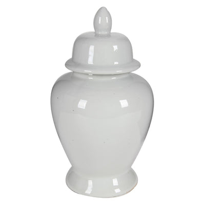 Large Ceramic Ginger Jar, White