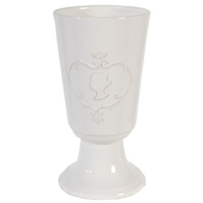 Trophy Snowy Vase ,White