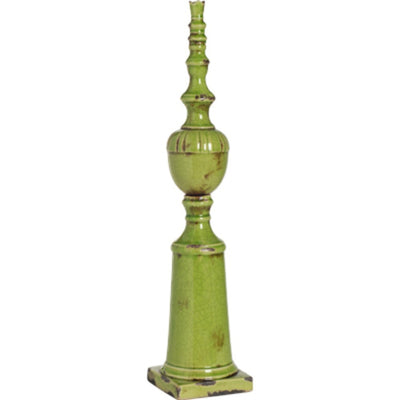 Traditional Ceramic Spire, Medium, Green