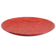 Stoneware Decorative Plate ,Red