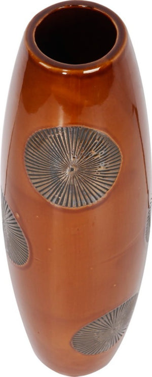 Decorative Dolomite Vase, Brown