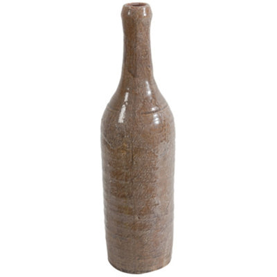 Classic Ceramic Vase, Brown