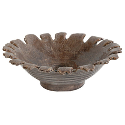 Ceramic Plate, Brown