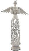 Metal And Resin Angel Figurine, White