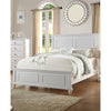 E.King Wooden Bed, White