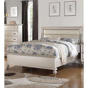 Wooden C.King Bed With Silver