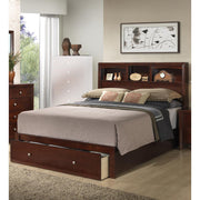 C.King Wooden Bed With HB And FB Storage