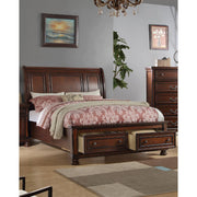 Wooden E.King Bed, Antique Cherry Finish
