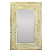 Rustic Mirror In Wooden Frame, Brown