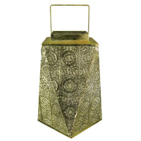 Scintillating Metal Lantern, Gold