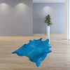 72" x 84" Sky Blue, Cowhide - Rug