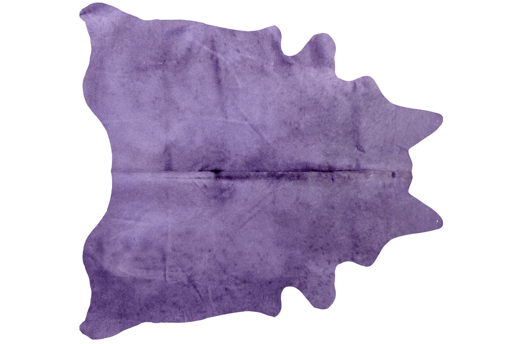 72" x 84" Purple, Cowhide - Rug