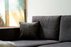 18" x 18" x 5" Black Quattro Pillow