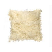 18" X 18" X 5" Natural Sheepskin Pillow