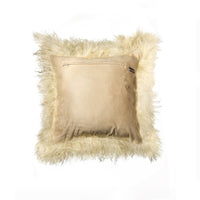 18" X 18" X 5" Natural Sheepskin Pillow