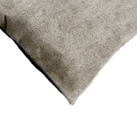 18" X 18" X 5" Gray Sheepskin Pillow