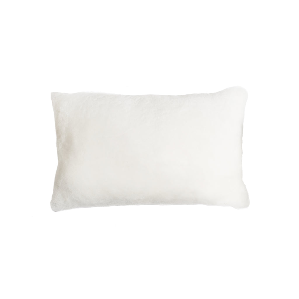 12" X 20" X 5" Natural Sheepskin Pillow