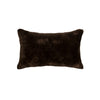 12" X 20" X 5" Chocolate Sheepskin Pillow