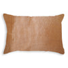 12" x 20" x 5" Tan Cowhide Pillow