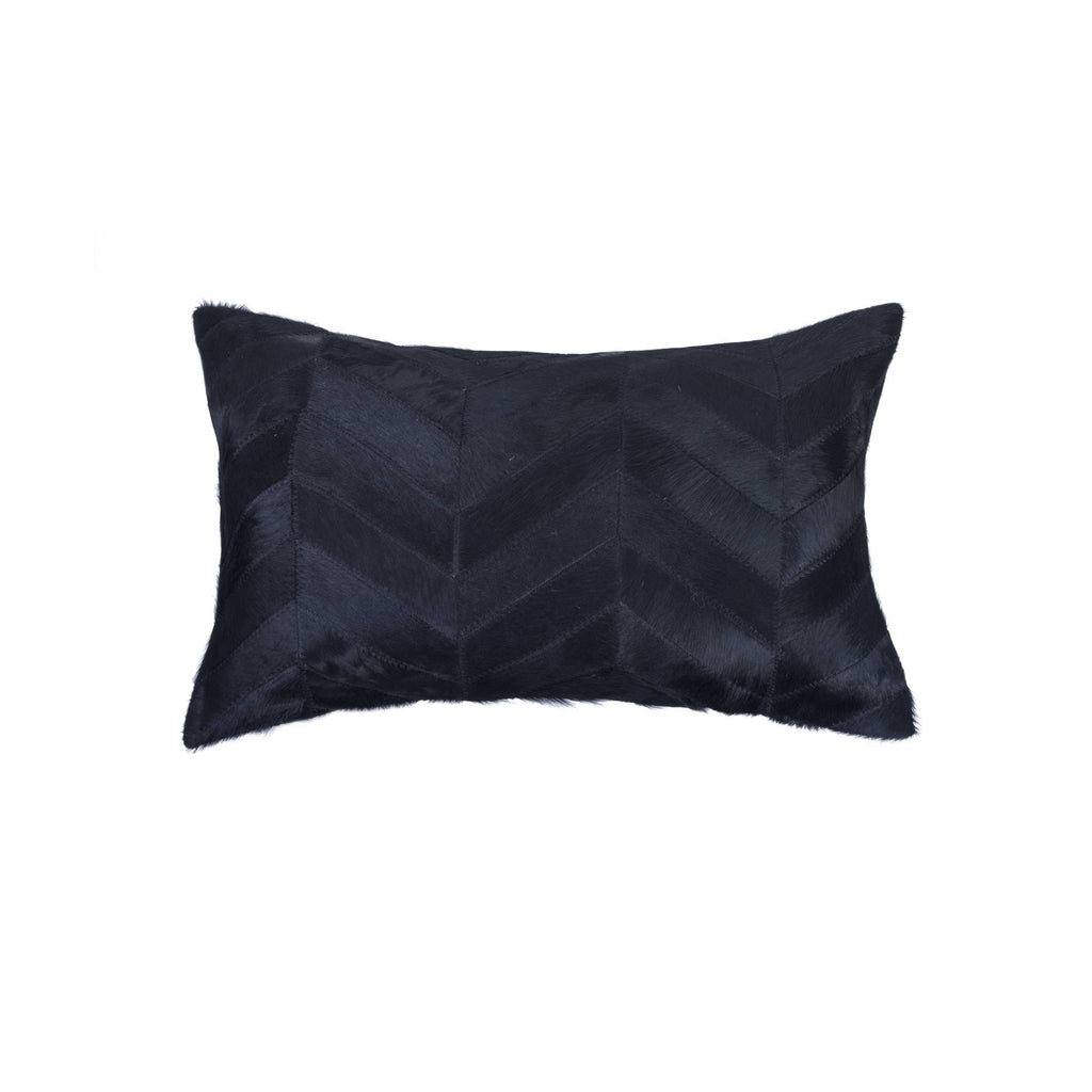 12" x 20" x 5" Black Pillow