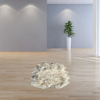 48" x 72" x 2" Gradient Gray Quattro Sheepskin - Area Rug