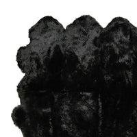 72" x 72" x 2" Black Octo Sheepskin - Area Rug