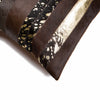 18" x 18" x 5" Chocolate And Gold - Pillow