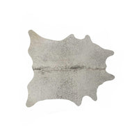 6' X 7' Exotic Cowhide Rug - Light Grey