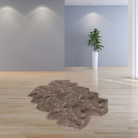 48" x 72" x 2" Taupe Quattro Sheepskin - Area Rug