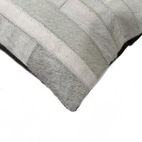 12" X 20" X 5" Gray Pillow