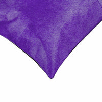 18" x 18" x 5" Purple Cowhide Pillow 2 Pack