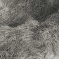 3" x 5" Gray Rectangular Faux Fur - Area Rug
