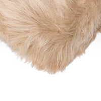 3' X 5' Tan Rectangular Faux Fur Area Rug