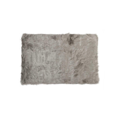 5' X 8' Gray Sheepskin Rug-Throw