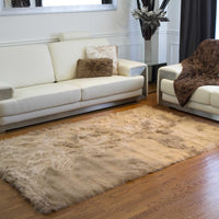 60" x 96" Off White, Sheepskin - Rug-Throw