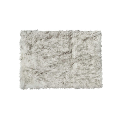 5' X 8' Gradient Gray Sheepskin Rug-Throw