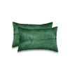 12" x 20" x 5" Verde Cowhide Pillow 2 Pack