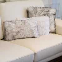 12" X 20" Off White Faux 2-Pack Pillow