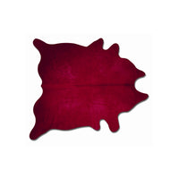 60" x 84" Burgundy Cowhide - Area Rug