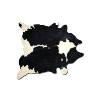 5' X 7' Black And White Cowhide Area Rug