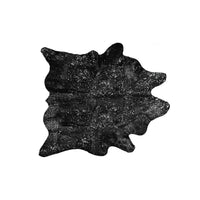 60" x 84" Black And Silver Cowhide - Area Rug